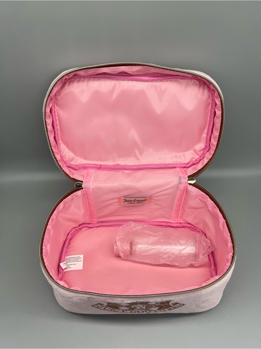 Juicy couture pink velour cosmetics bag - Picture 11 of 12